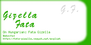 gizella fata business card
